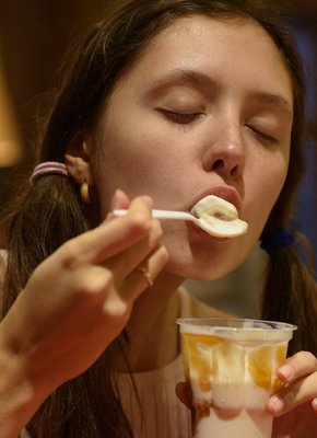 Русская модель разделась после прогулки